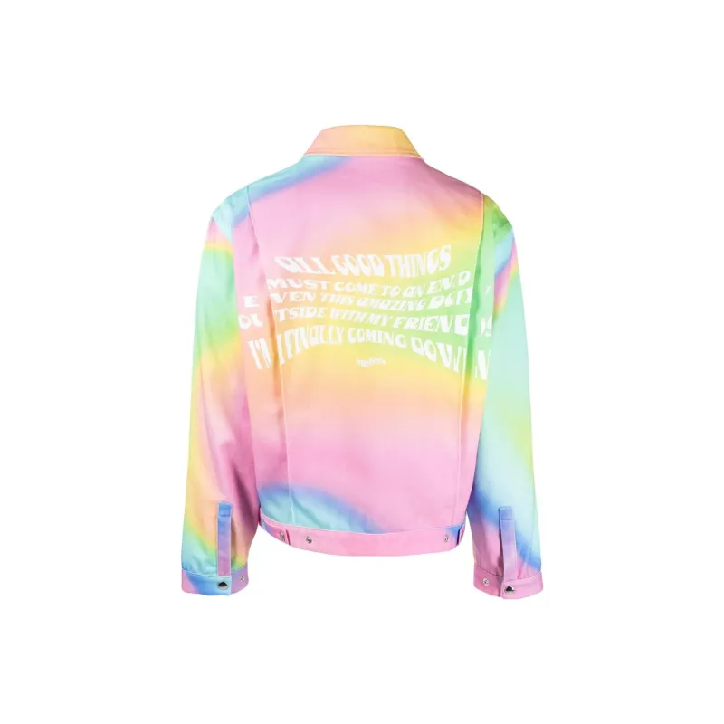 MSFTSrep Trippy Summer Slogan print Jacket-1
