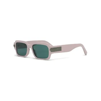 DIOR Acetate Irregular Shape Sunglasses Unisex Pink