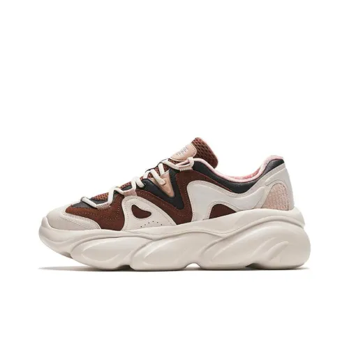 Anta Meow Shoes Abrasion Resistant Low Top Casual Shoes Women's Brown