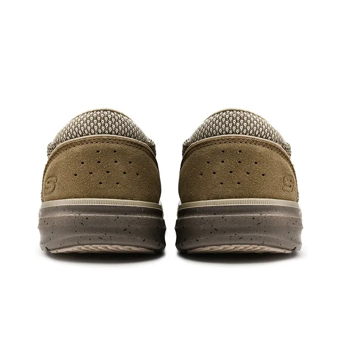Skechers Relaxed Fit Cushioning Breathable Lightweight Low Top Casual Shoes Men's Taupe-4
