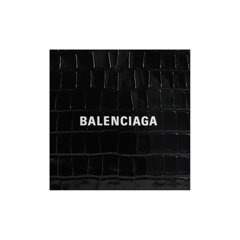 Balenciaga Calfskin Tote Bag, Shopping Bag, Shoulder Bag, Crossbody Bag, Handbag Tubas Women's Black-5