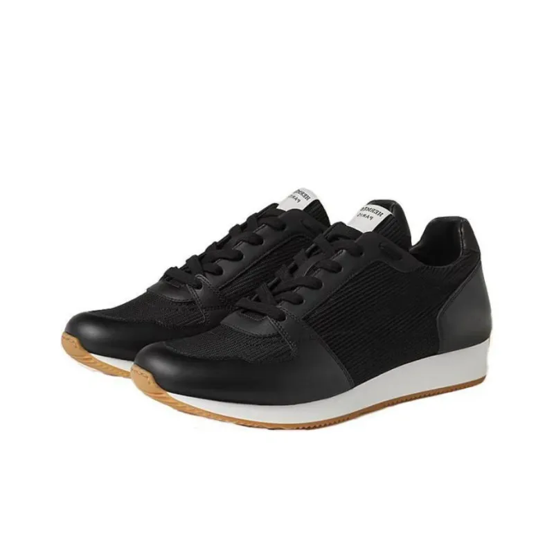 HERMES Escape Breathable Low Top Casual Shoes Men's Black-2