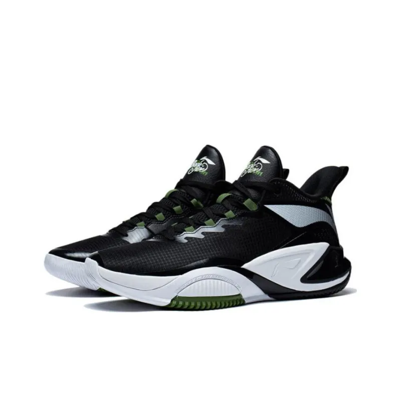 LiNing Storm 2023 Cushioning Wear Resistant Low Top Basketball Shoes Men's Black-2