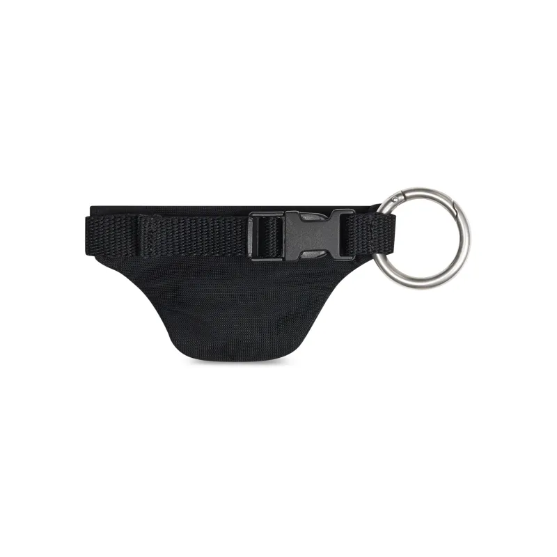 Balenciaga Polyamide Keychain Fanny Pack With Key And Coin Purse Men's Black-1