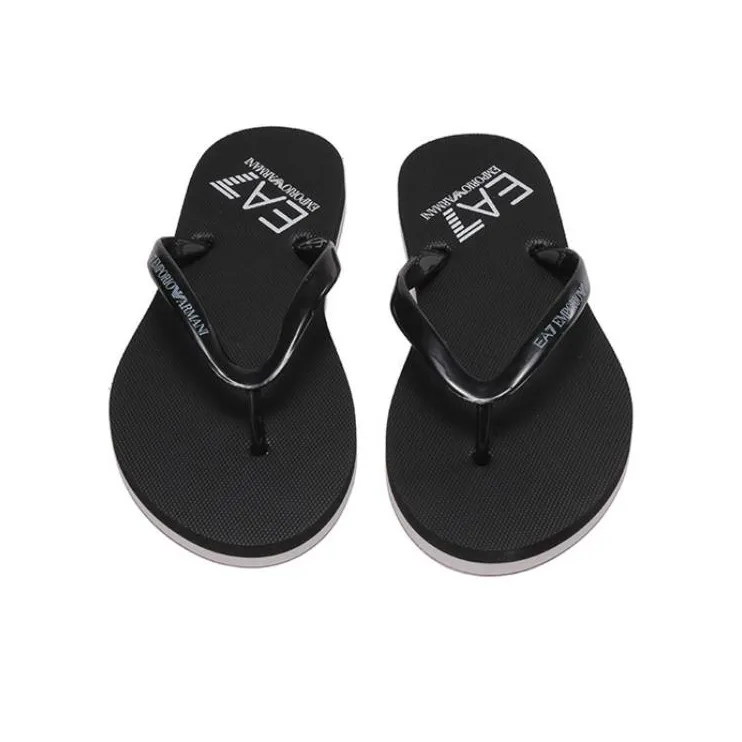 EMPORIO ARMANI EA7 Flip Flops Women's Black-3