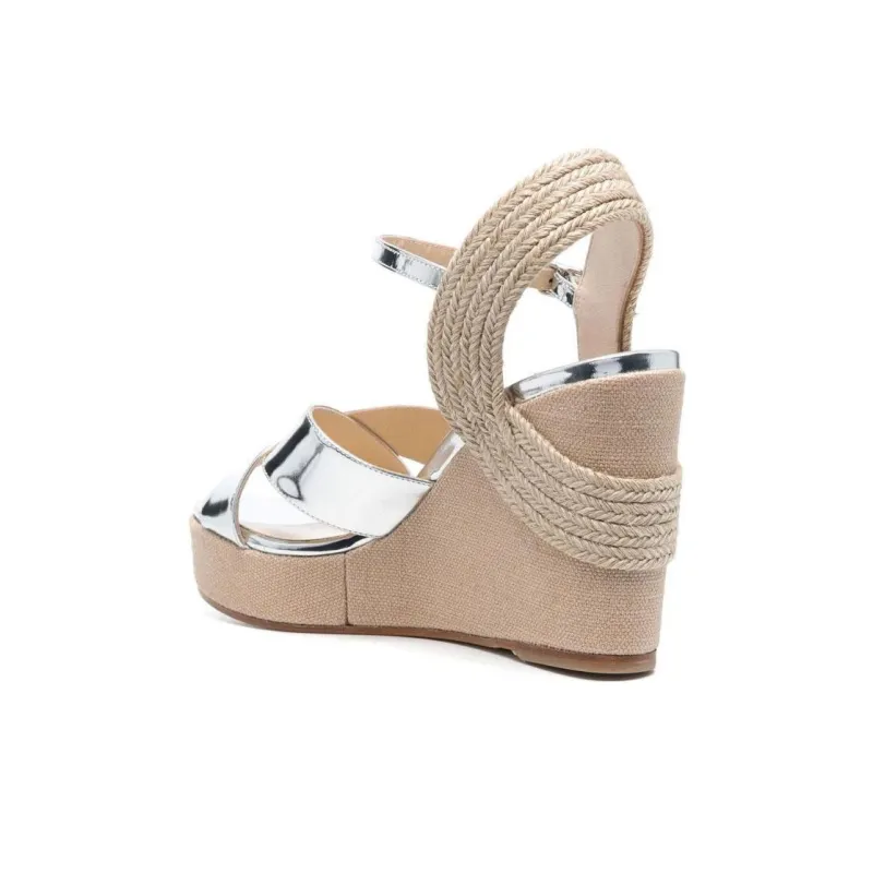 Jimmy Choo Dellena One-Strap Sandals 10.5cm Women's Silver-3