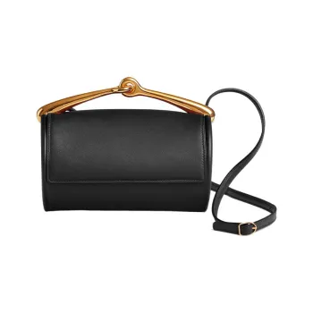 HERMES Maximors Swift Calfskin Shoulder Bag Women's 89 Noir Black