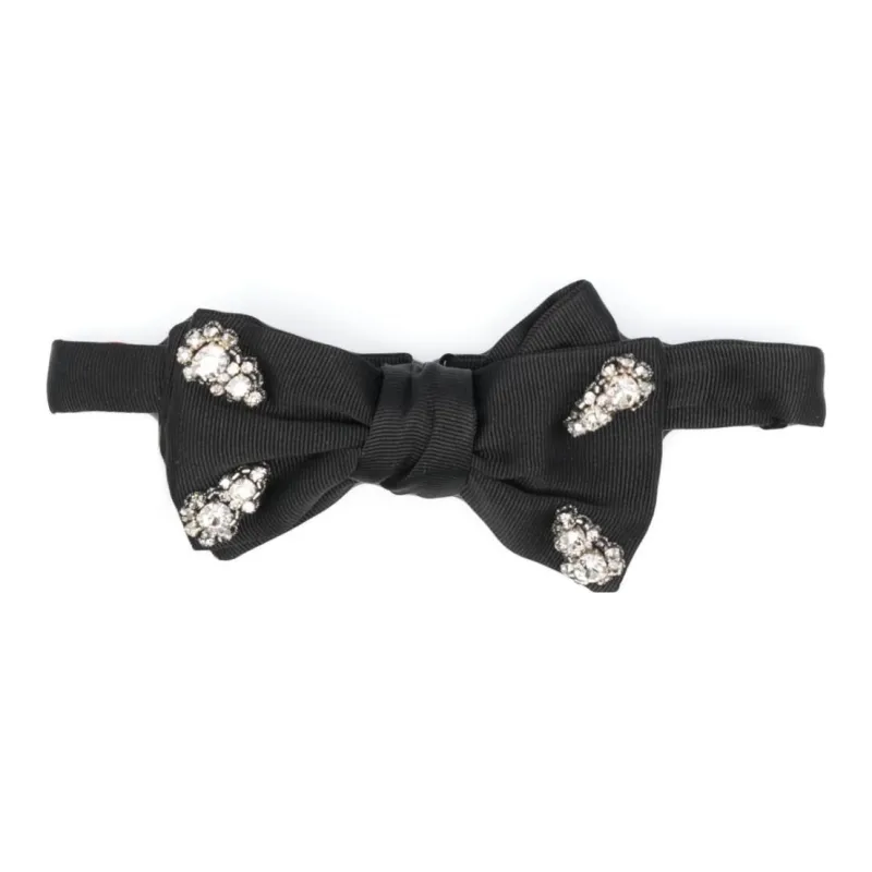 Alexander McQueen Ties Men's Black-1