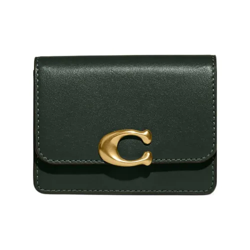COACH Bandit Calfskin Coin Purses Wallets Mini Women's Amazon Green
