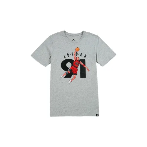 Air Jordan 6 T-Shirts Men Gray