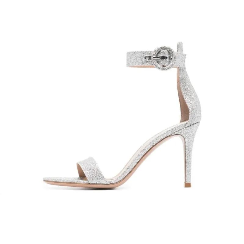 GIANVITO ROSSI Portofino 85mm Glitter Sandals-0