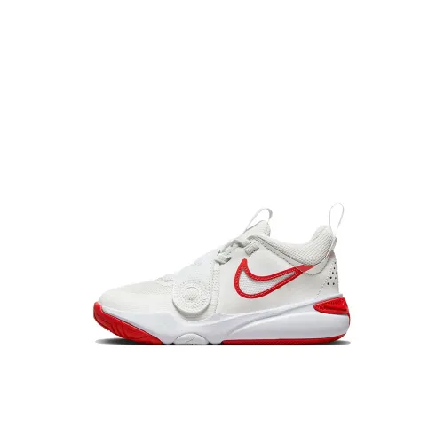 Nike Team Hustle D11 Summit White Track Red PS