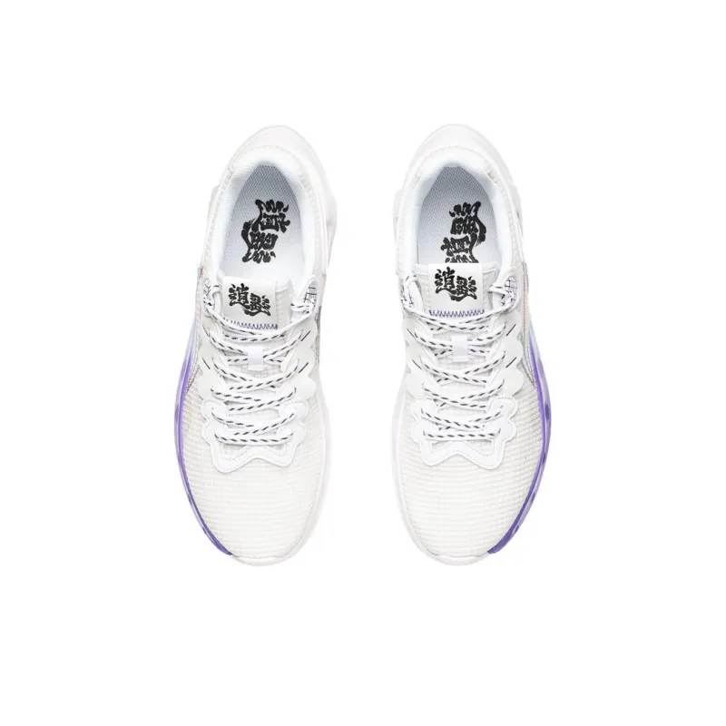 LiNing Anti Slip Wear Resistant Low Top Running Shoes Men's White-5