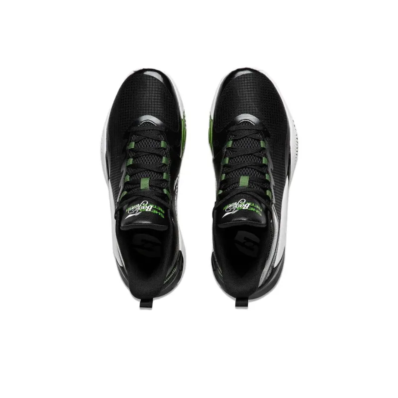 LiNing Storm 2023 Cushioning Wear Resistant Low Top Basketball Shoes Men's Black-3