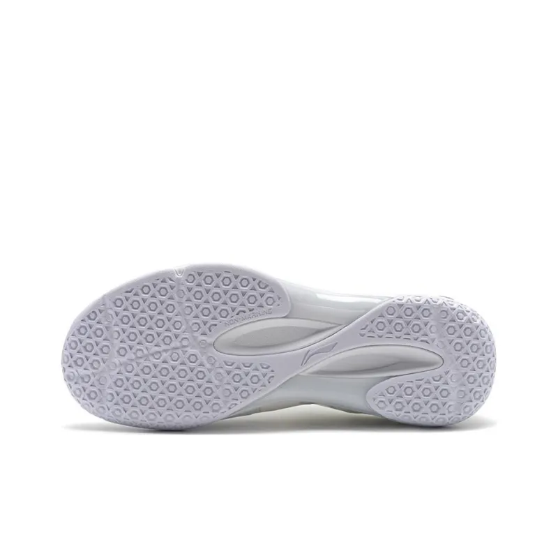 LiNing Raid Cushioning Wear Resistant Low Top Badminton Shoes Unisex White Beige-4