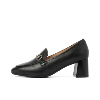 BELLE Loafers 5.5cm Women's Ecru, Black