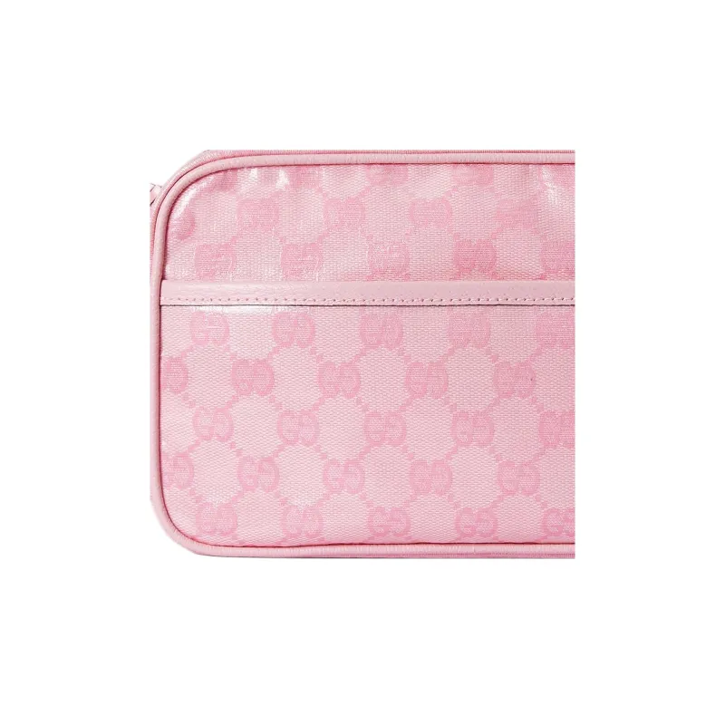 GUCCI Crystal Leather Binding Crossbody Bag Shoulder Bag Men's Pink-7