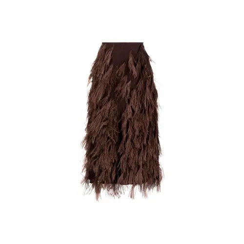 Ferragamo Casual Long Skirts Women's Brown