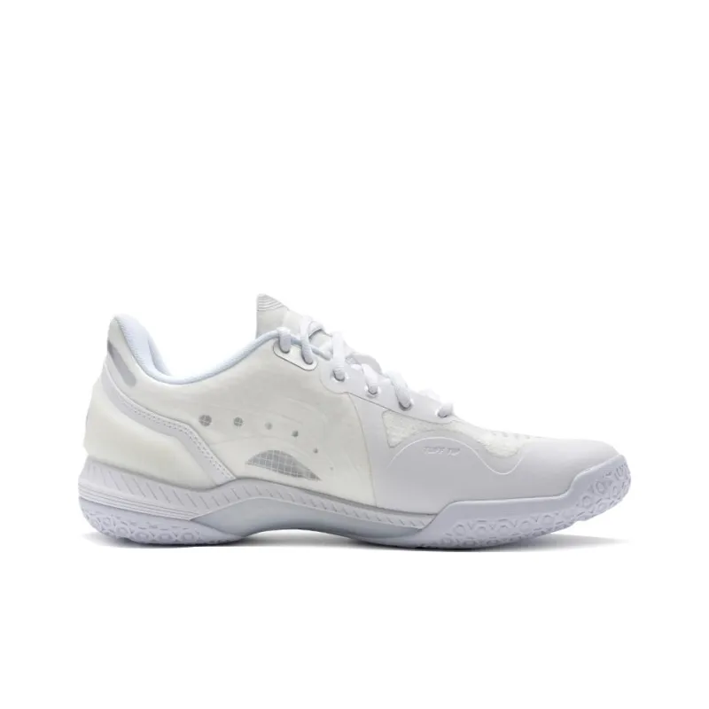 LiNing Raid Cushioning Wear Resistant Low Top Badminton Shoes Unisex White Beige-1