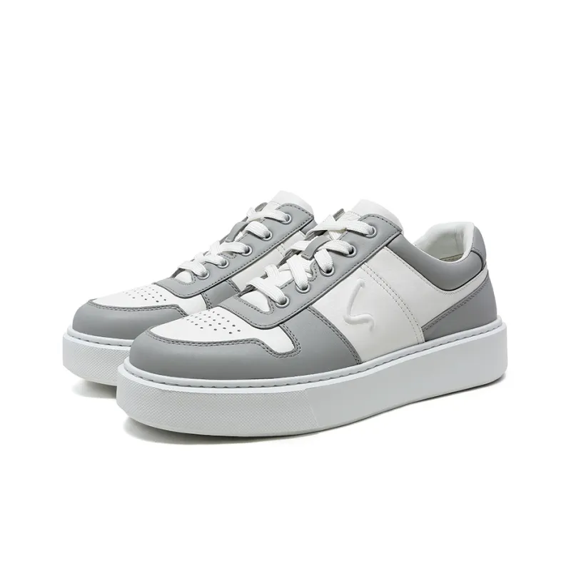 Satchi Skateboard Shoes Men Low Top White-2