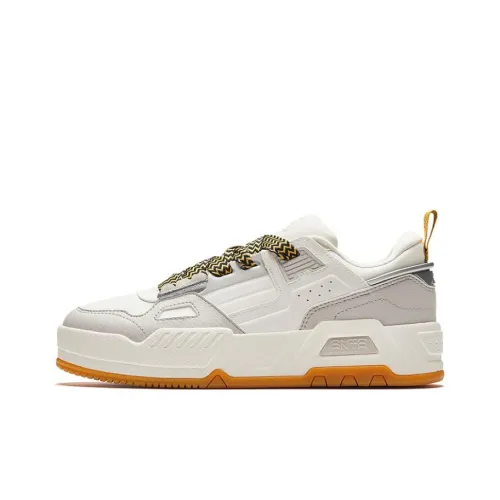 Anta Platform Low Top Skateboard Shoes Men's White Gray