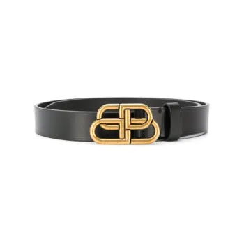 Balenciaga Bb Logo Buckle Belt