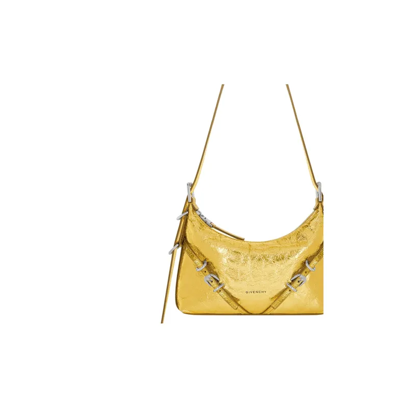 Givenchy Voyou Lambskin Portable Crossbody Bag Shoulder Bag Women's Gold-4
