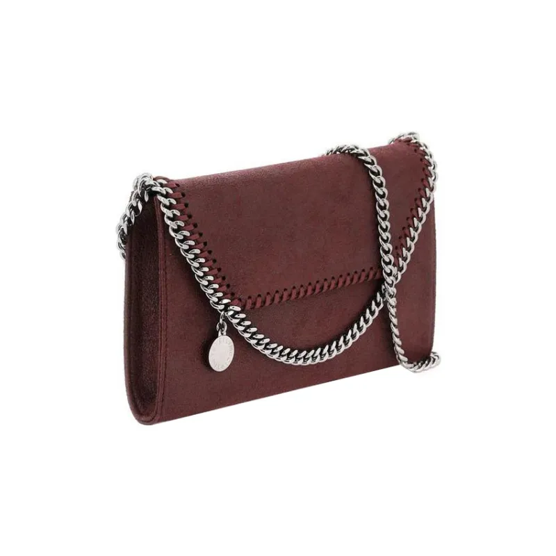 Stella McCartney Falabella Artificial Leather Shoulder Bag Crossbody Bag Women's Burgundy-1