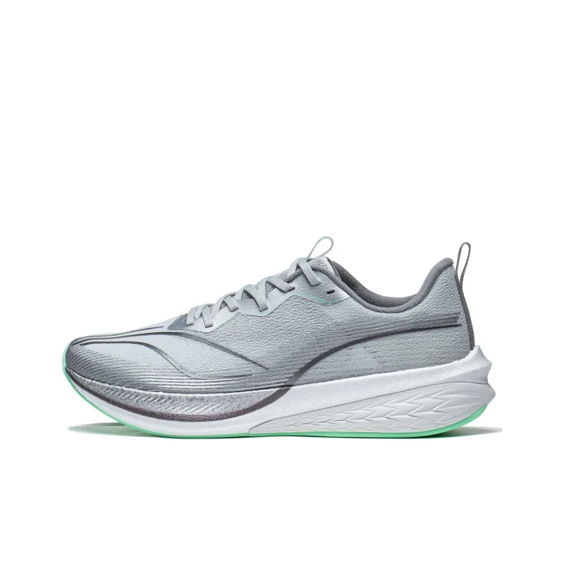 LiNing Red Hare 6 Pro Abrasion Resistant Low Top Running Shoes Men's Gray-0