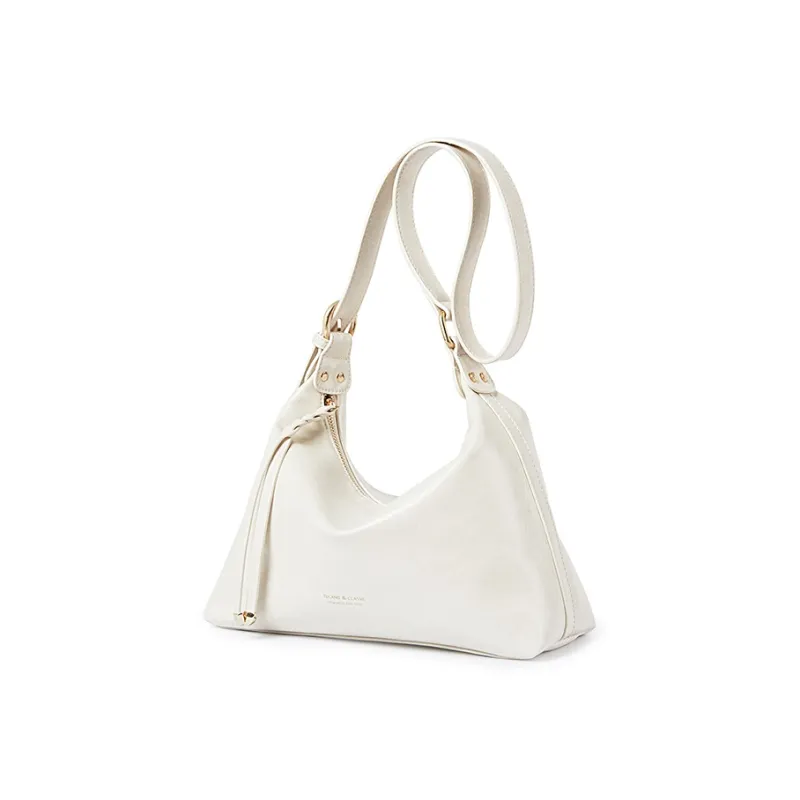 TUCANO PU Portable Crossbody Bag, Shoulder Bag Medium Size Women's Ecru-2