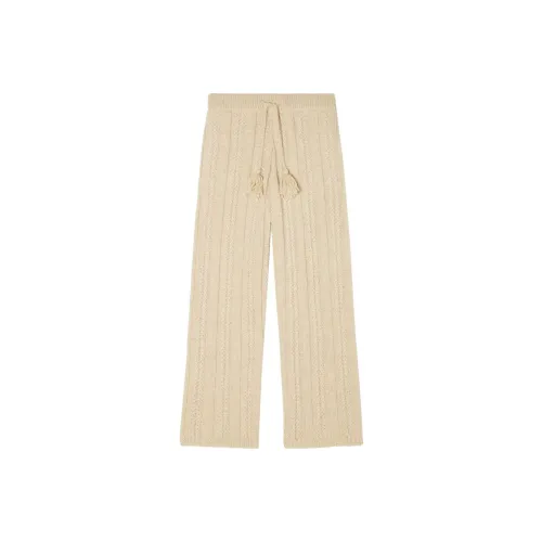 Alanui The Talking Glacier Cable-knit Trousers