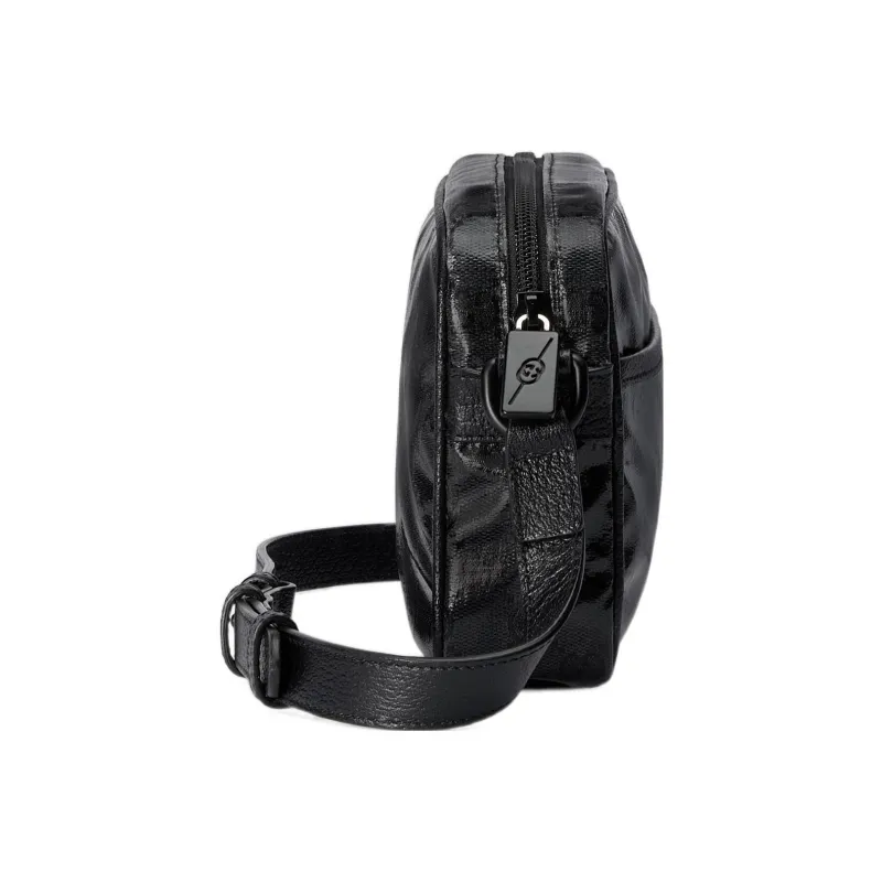 GUCCI Crystal Leather Binding Crossbody Bag Shoulder Bag Men's Black-3