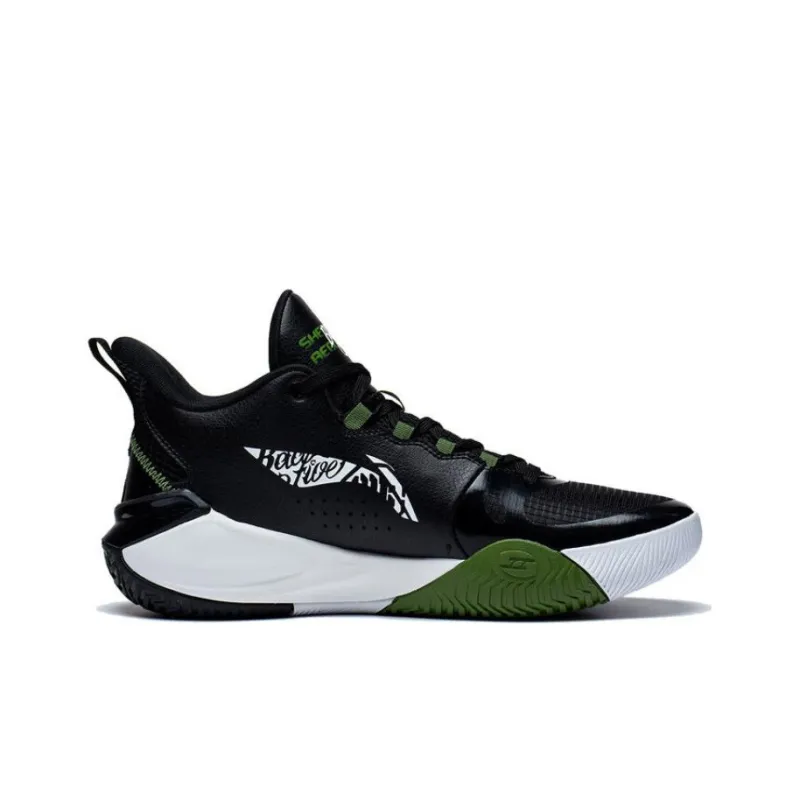 LiNing Storm 2023 Cushioning Wear Resistant Low Top Basketball Shoes Men's Black-1