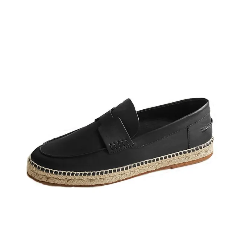 HERMES Espadrilles Men Black-0