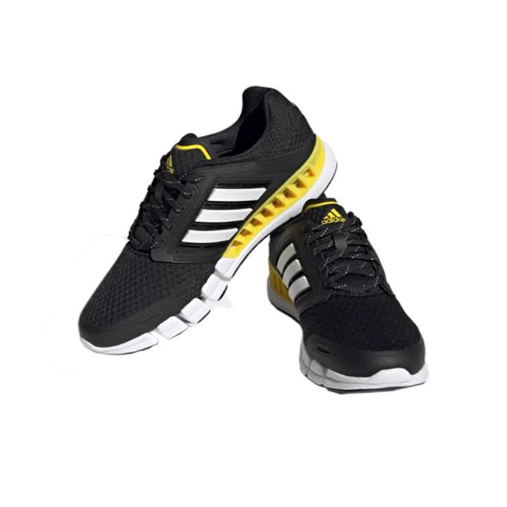 Adidas Revolution Shoes Black White Yellow