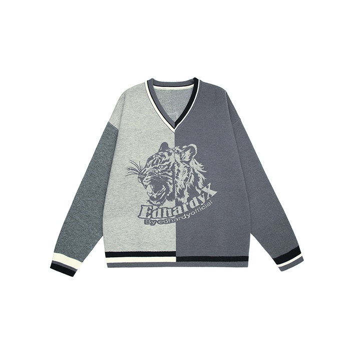 ED HARDY X Knitwear Unisex Gray S - POIZON
