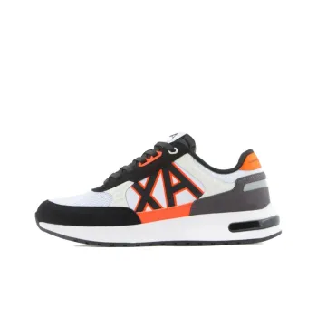 ARMANI EXCHANGE Low-Top Casual Shoes Men's Black White Orange
