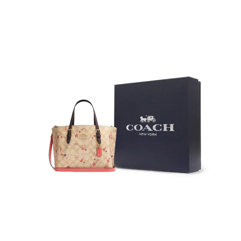 COACH Mollie PVC Tote Bag Shopping Bag Handbag Shoulder Bag Regular Women's Umber-7