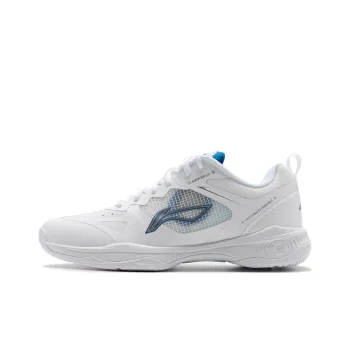 LiNing Gladiator Cushioning Wear Resistant Low Top Badminton Shoes Unisex Standard White