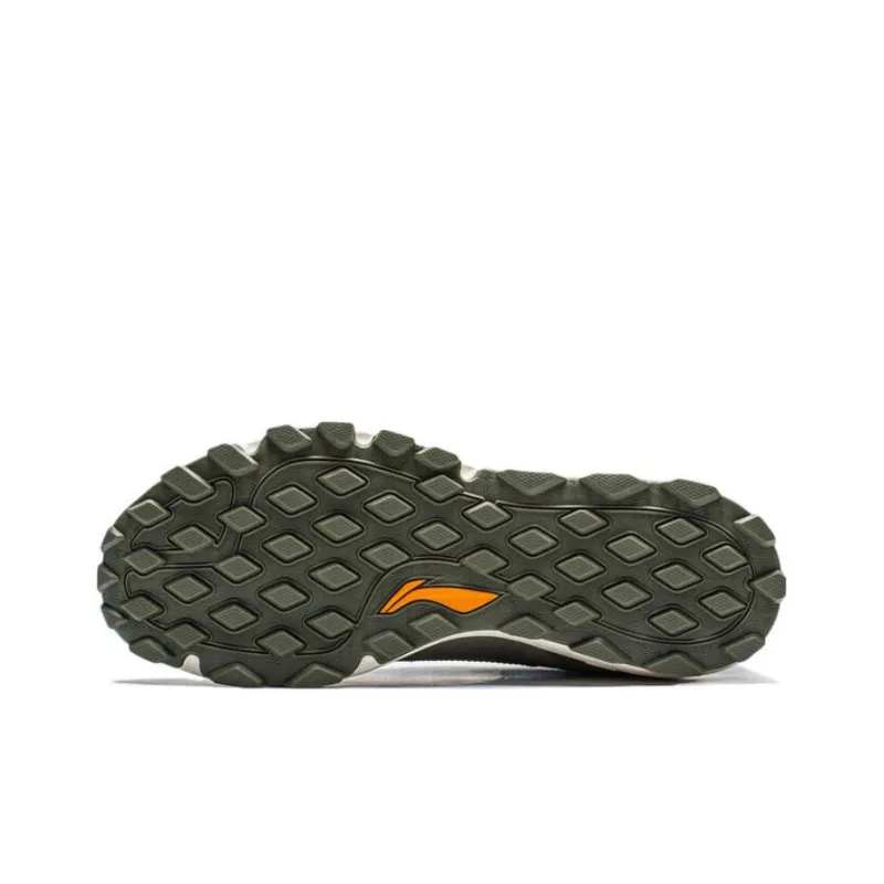 LiNing Gundam Cloud Technology Cushioning Wear Resistant Low Top Running Shoes Men's Green-4