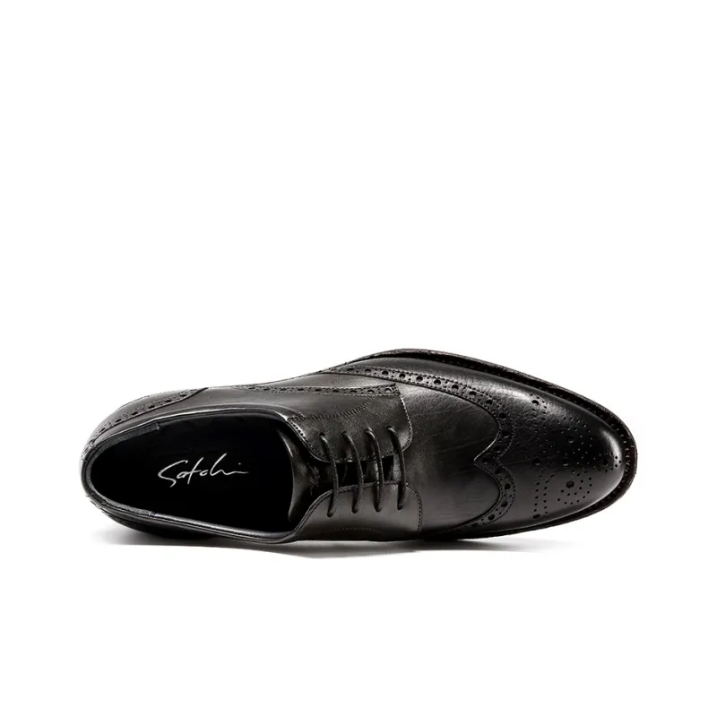 Satchi Dress Shoes Men Low Top Black-3