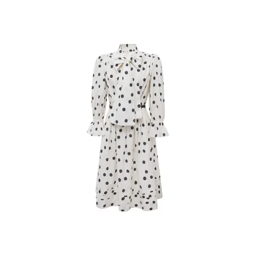 D'zzit Long-Sleeved Dresses Women's White