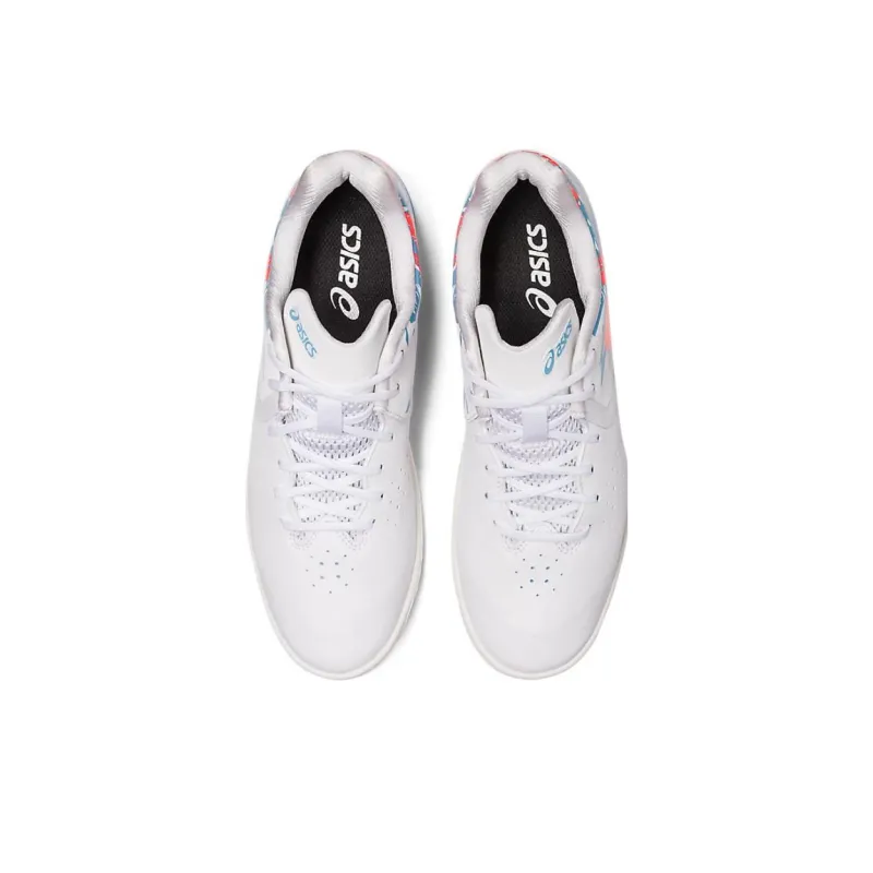 Asics Toque 7 TF Turf Anti Slip Wear Resistant Soccer Shoes Unisex White Blue-3