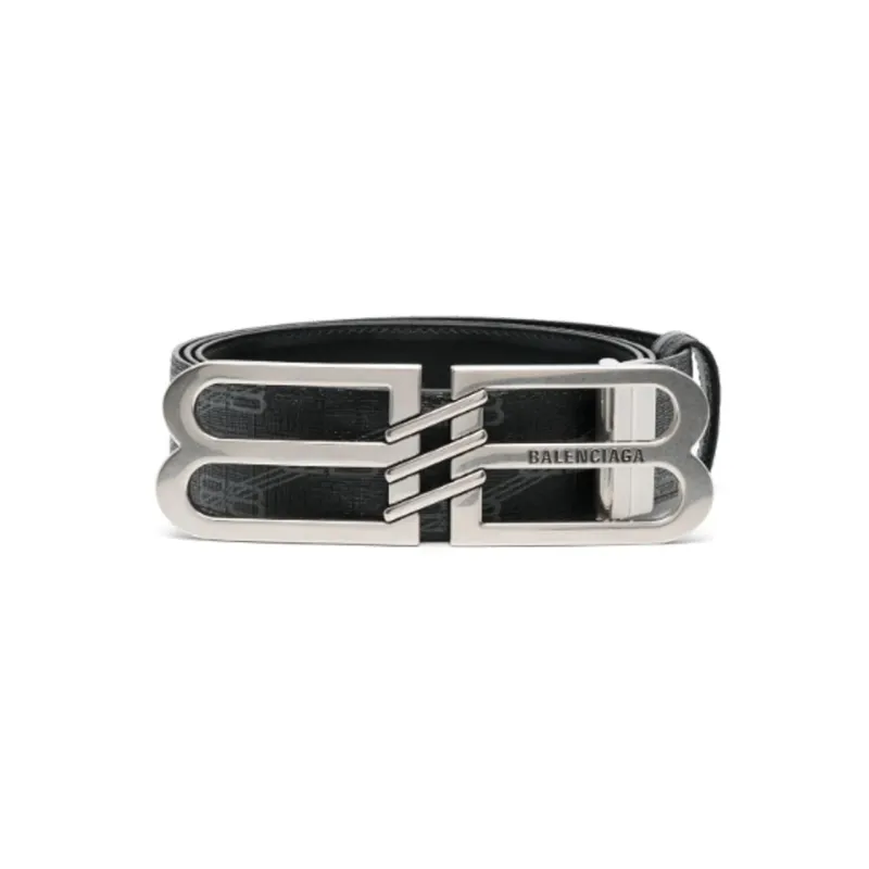 Balenciaga BB Monogram Reversible Belt-0