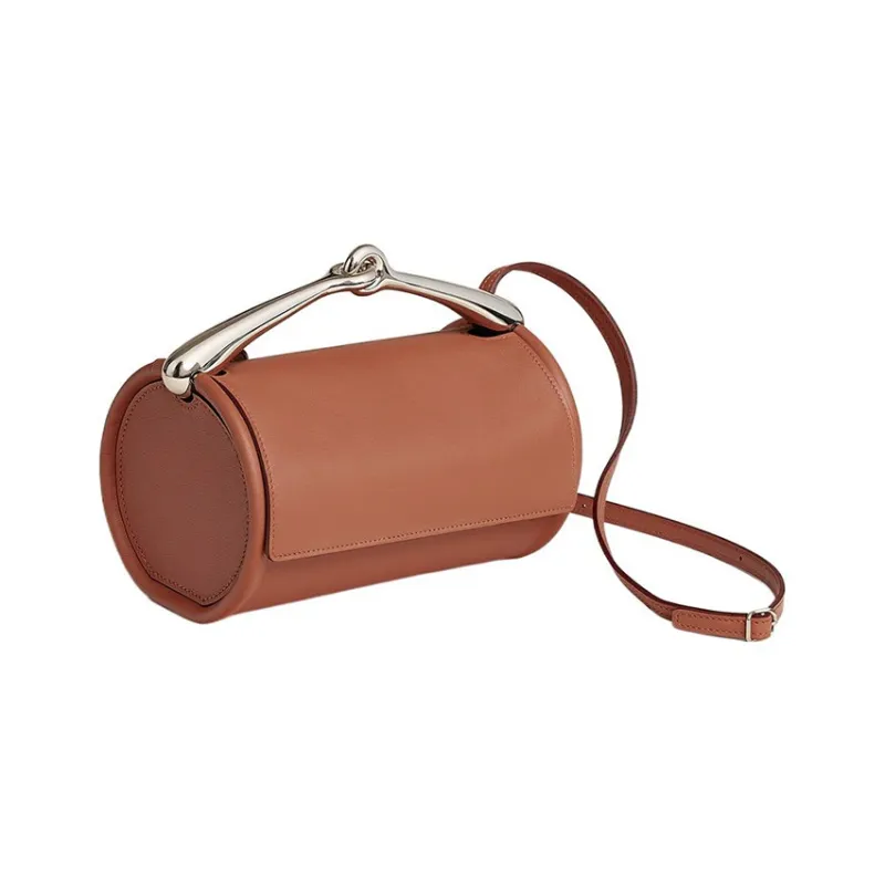 HERMES Maximors Swift Calfskin Crossbody One Shoulder Handbags Women's 6C Copper Red-1