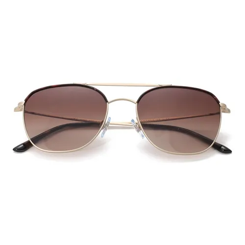 GIORGIO ARMANI Sunglasses Men Matte Gold Multicolor Frame Brown Gradient Lens