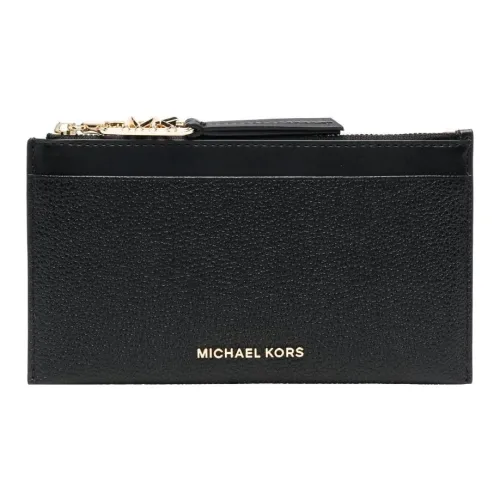 MICHAEL KORS Calfskin Wallet Large Size Women's Black