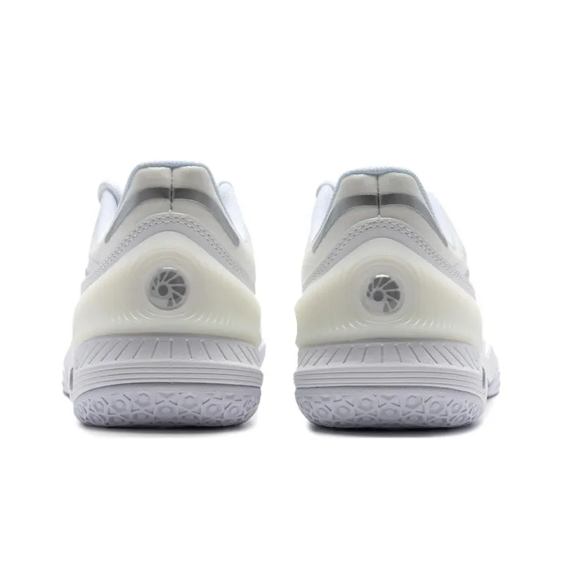 LiNing Raid Cushioning Wear Resistant Low Top Badminton Shoes Unisex White Beige-3