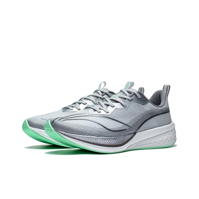 LiNing Red Hare 6 Pro Abrasion Resistant Low Top Running Shoes Men's Gray-3