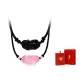 Chinese Auspicious Animal Necklace[Black+Pink]+Love Letter Box